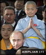 Presidente Ruso Vladimir Putin en el  Templo Shaolin
